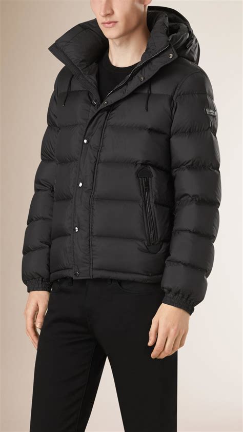 down filled puffer coat burberry|burberry puffer coat men's.